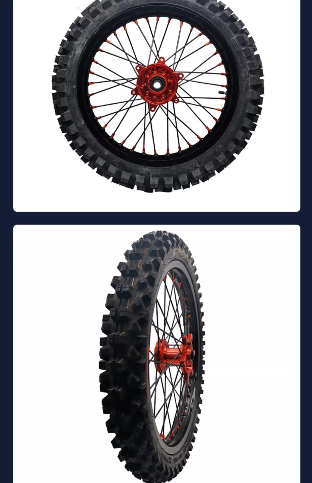 Hengjian Kweisi Xinyuan X2 cross-country motorcycle front: 21*1.85 rear: 19*2.15 anti-pulley bead assembly