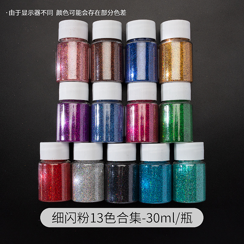 polvo brillante DIY material sequinilla goteo AB molde resina UV aceite Mahjong relleno joyas auriculares ilusión