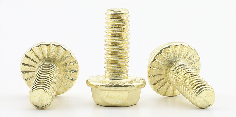 304不锈钢金色十字凹脑带垫法兰螺丝 (3).JPG