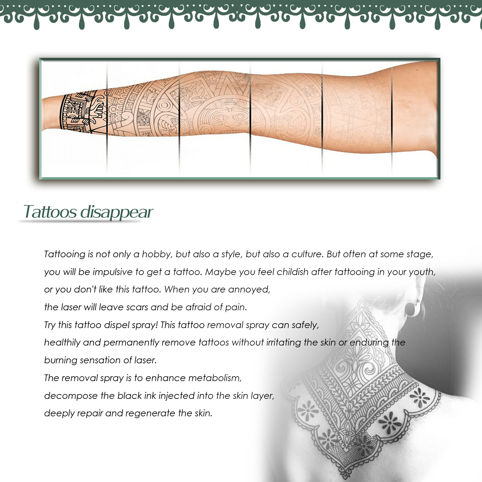 South Moon Green Algae Removal Agent Tattoo Cleaning Dimming Emblem Cleansing, Gentle and Non irritating to_voghion.com