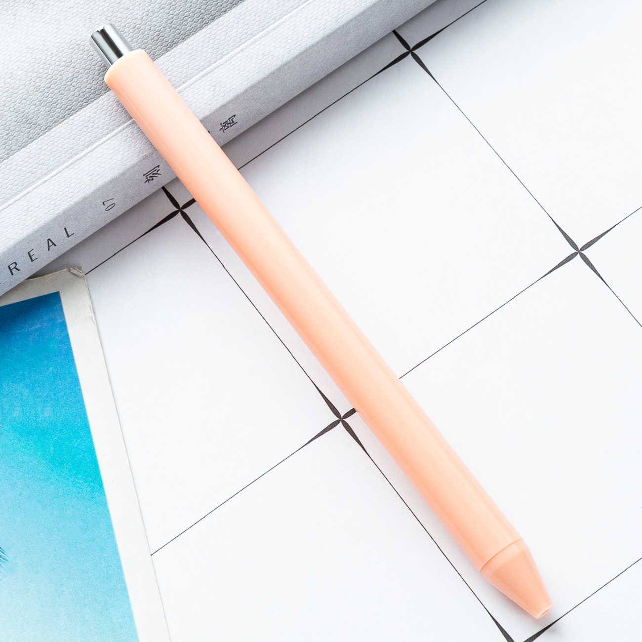 Bolígrafo de plástico imprimible logotipo promocional publicidad publicitaria bolígrafo de regalo simple macarón pequeño bolígrafo fresco