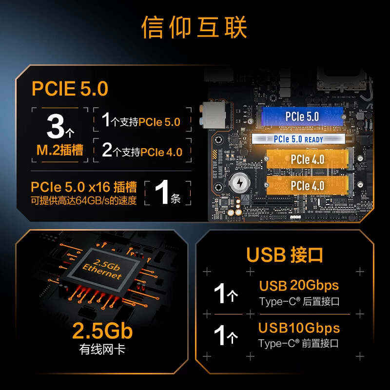 [Для ASUS TUF GAMING B860M-PLUS материнская плата, поддержка процессоров]