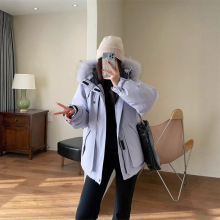 三星90白鸭绒加厚三防工装派克羽绒服登山滑雪外套女2025冬新款