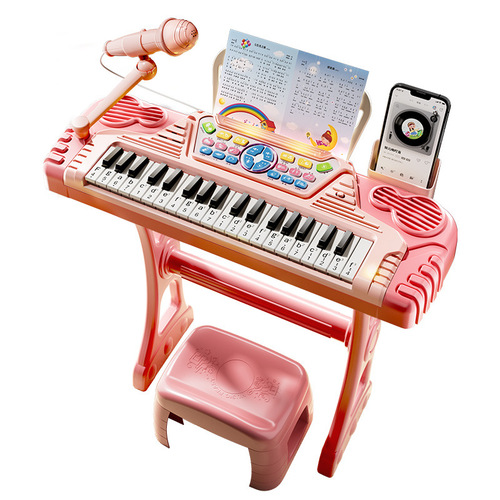 Children's electronic keyboard 37 keys beginner early education kindergarten music puzzle stall hot selling early education educational piano toy