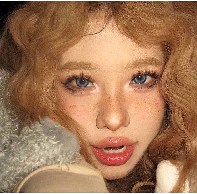 Mengjie Shangpin Lazy Person Thick and thick kitten ear false eyelashes Wild hair flu single cluster segmented new hand mirror eyelashes undefined