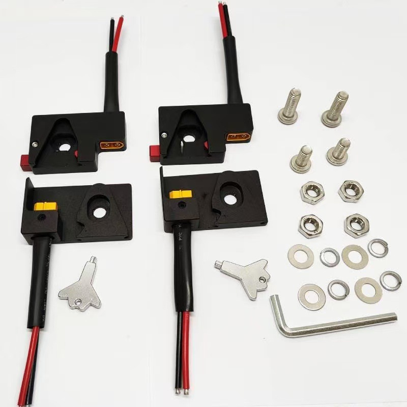 Car spotlight quick-release bracket CNC aluminum alloy integrated power base with cable, quick-release and fast-installation fixing accessory