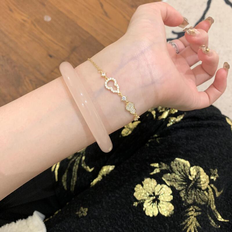 S925 スターリングシルバーひょうたんブレスレット女性用ニッチデザイン気質ブレスレットマイクロ象嵌ジルコンインハンドジュエリードロップシッピング|undefined