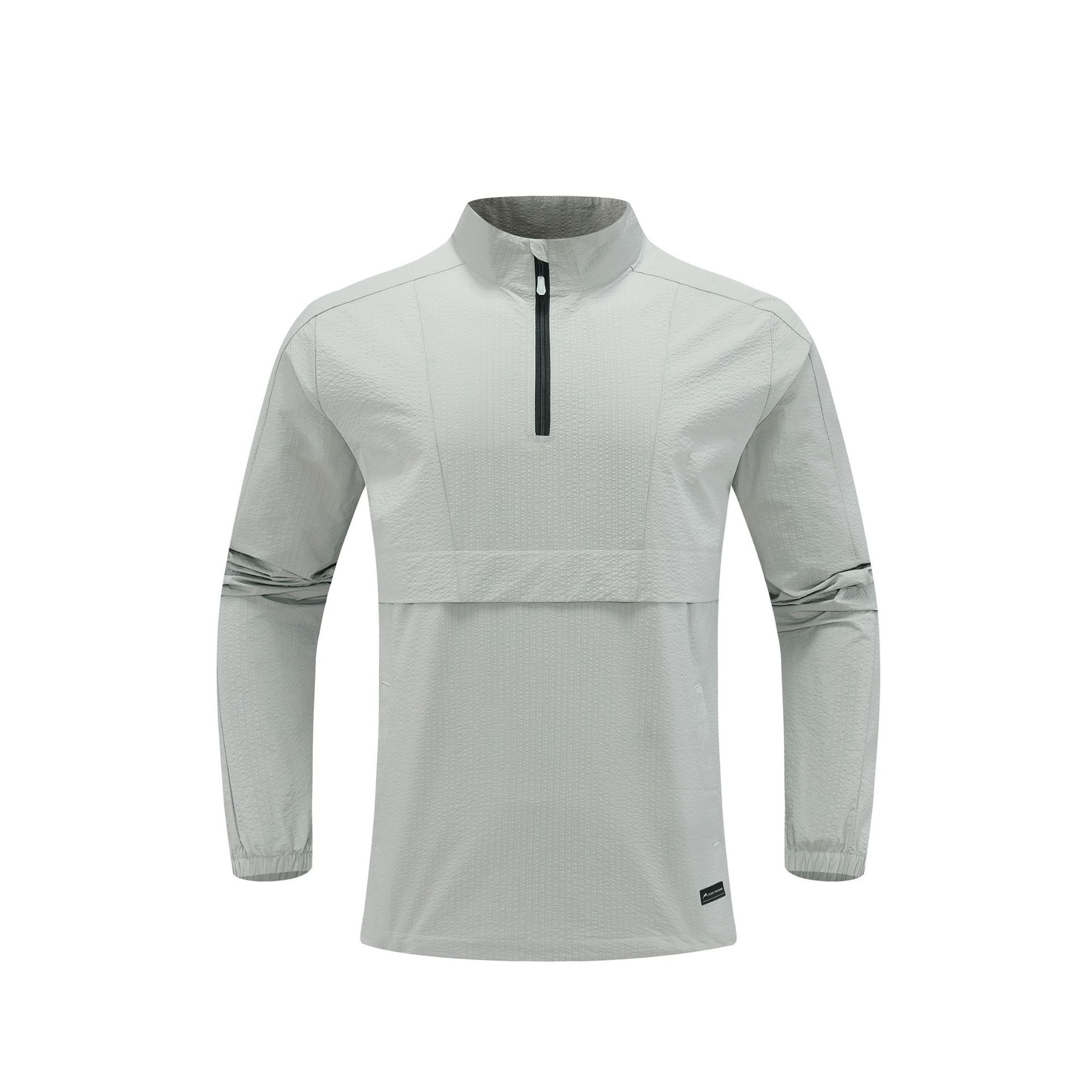 Casual al aire libre ropa deportiva de asalto para hombre a prueba de viento impermeable semiacremallera ropa de montaña ropa de entrenamiento de entrenamiento chaqueta deportiva para hombre
