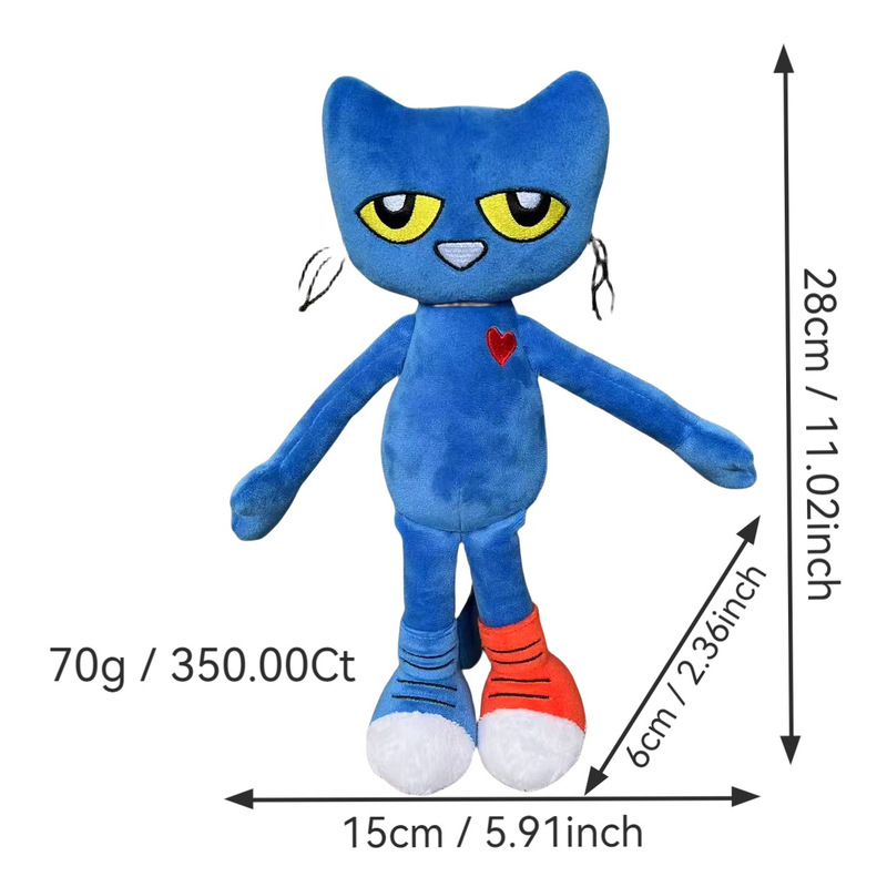国境を越えた人気のピート・ザ・キャットハンドパペット ピート・ザ・キャットぬいぐるみ人形 幼児教育絵本人形|undefined
