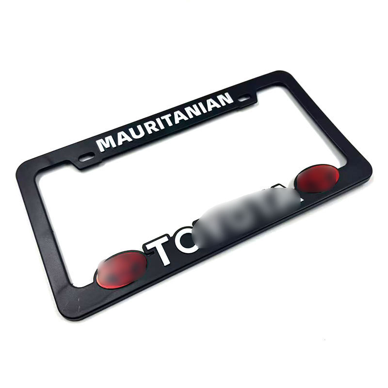 Inventario transfronterizo marco de matrícula general JDM auto logotipo de modificación ABS marco de matrícula de plástico tridimensional marco de matrícula