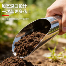 多肉工具不锈钢桶铲子花盆施肥小土铲土筒铲施肥盆景园艺多肉工具