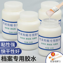 档案专用胶水档案无酸白乳胶背脊条档案盒档案袋裱糊凭证盒封面