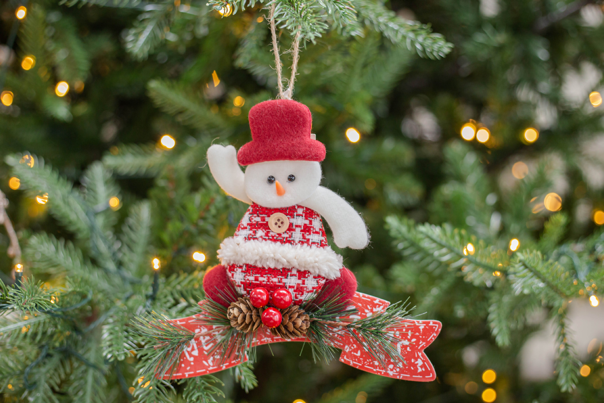 Decoración del árbol de Navidad personalizada colgante muñeca de nieve de Navidad KT Board Doll Listing Atmosphere Decoration