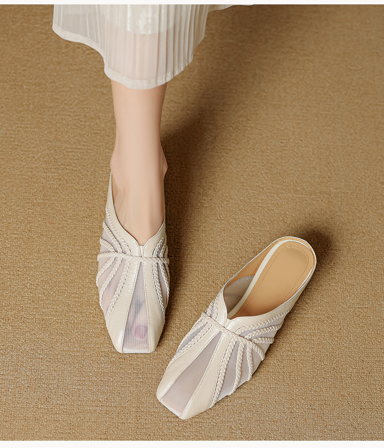 Sandal cao gót nữ mũi nhọn quai chéo gót 5 cm phong cách Hàn Quốc — đen chi tiết 11
