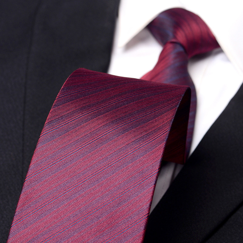 HE308 와인 레드 얇은 세로 줄무늬