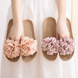 布艺拖鞋;亚麻拖鞋;毛毛拖鞋