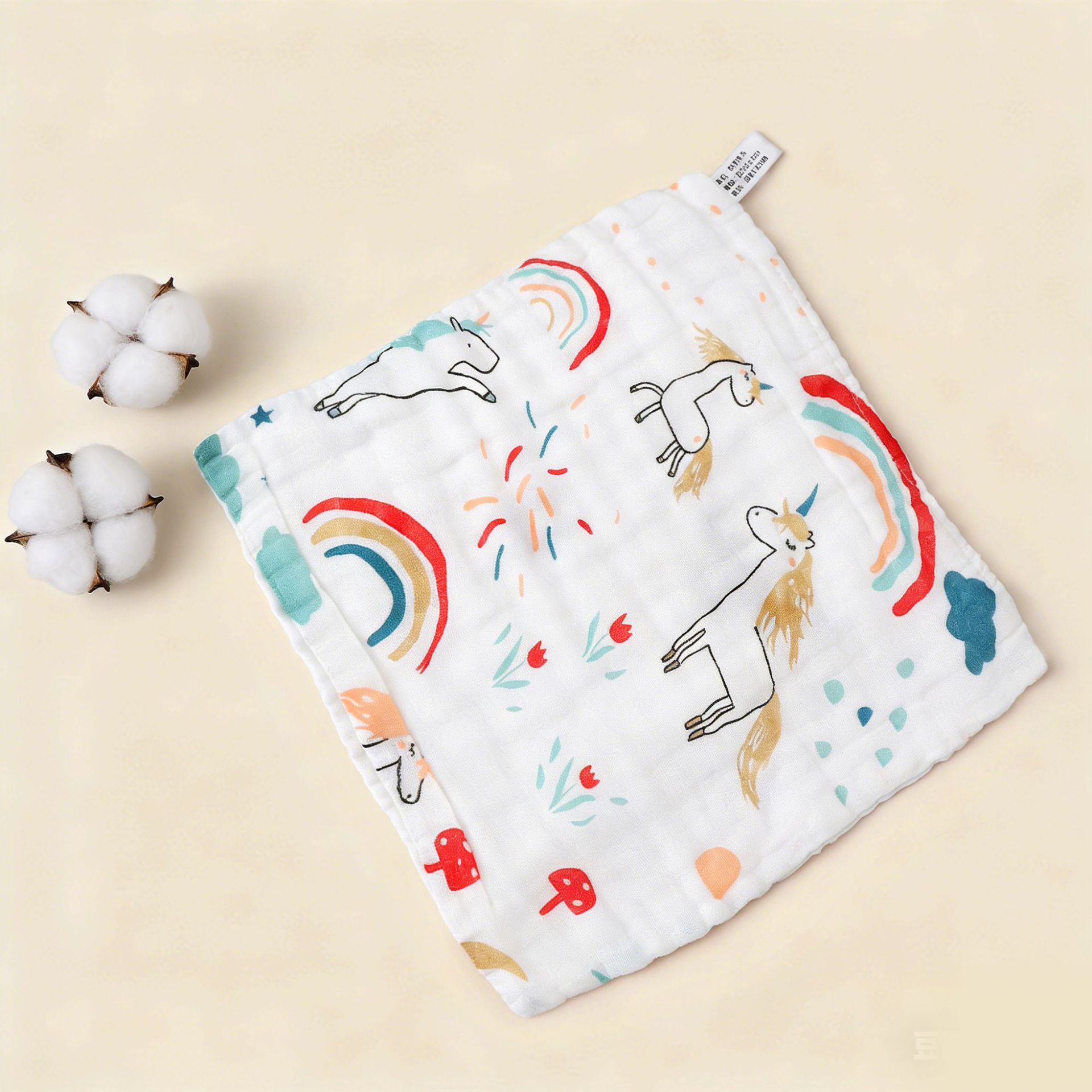 Cheval arc-en-ciel / Taille étirée 25*25