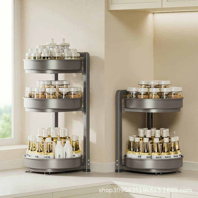Storage Rack Storage Box Countertop Rotating Kitchen from Yomiego