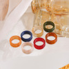 Retro resin, fashionable ring, European style, simple and elegant design, internet celebrity, wholesale