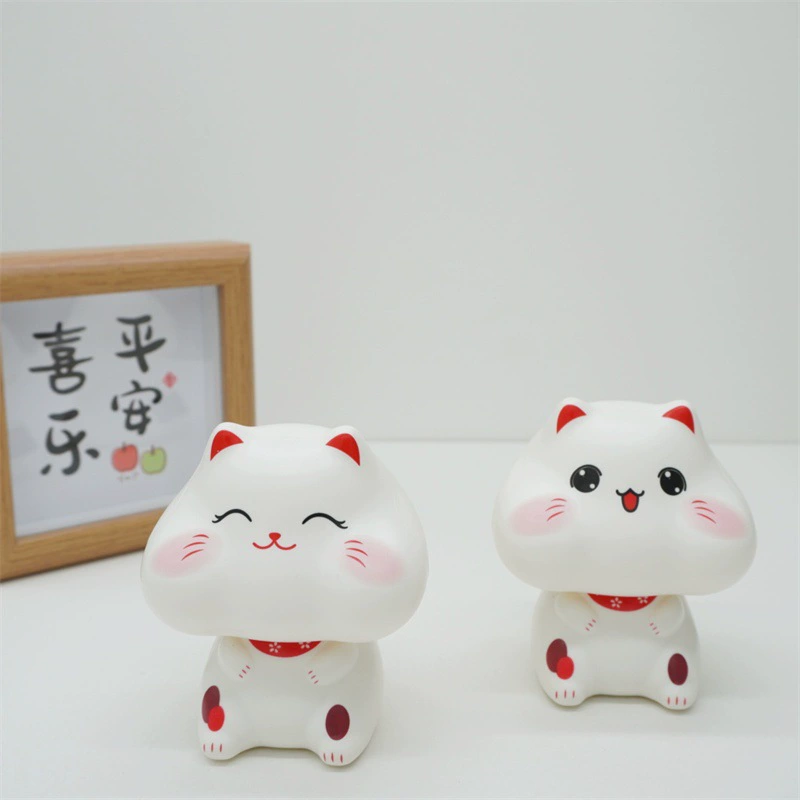Новый толстый дук солнечной удачи милый кот с большой головой автоматически качает головой автомобиль украшения дома креативные украшения гостиной