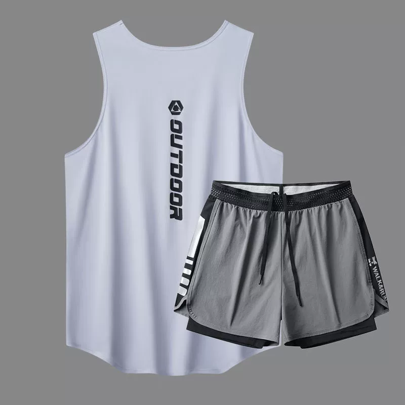 Swimwear, set, quick dry trousers, vest for adults