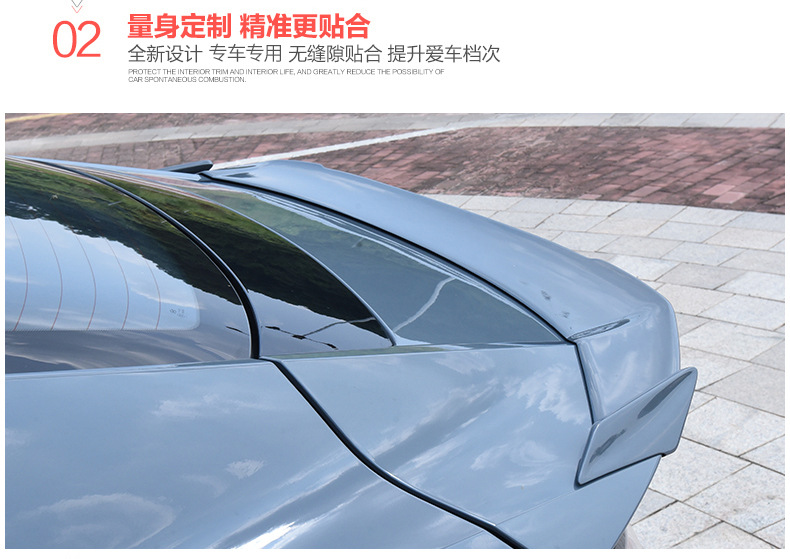 Suitable for 21-25 Seventh-Generation Elantra Tail Modification Mc Model, Special Appearance for Tail Spoiler Without Drilling