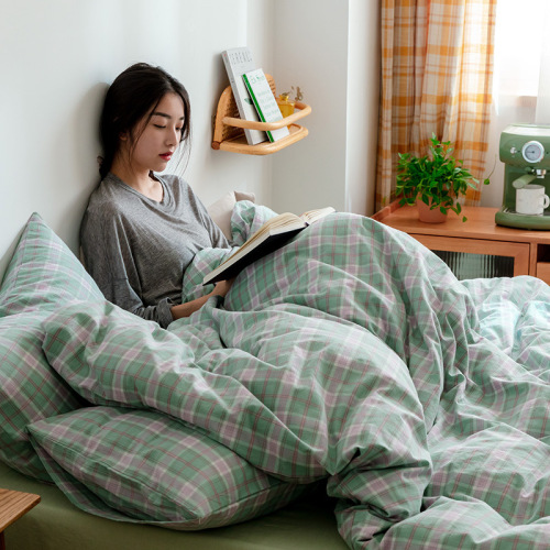 Pure cotton 100% full-cotton quilt cover single piece thickening 150x200x230 single person 1.5-meter quilt cover 180cm bed sheet