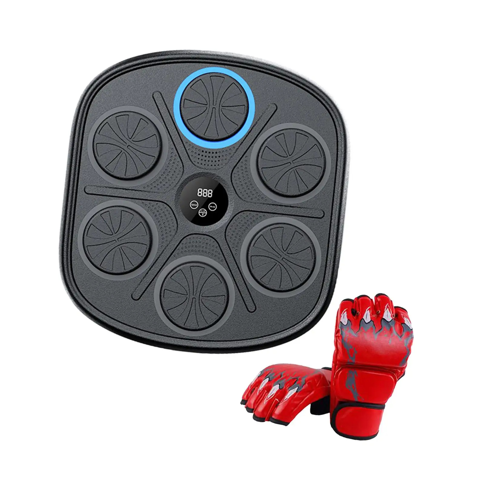 Equipo de entrenamiento de la máquina de boxeo de música inteligente vertical práctica de boxeo pared objetivo máquina de potencia niños reacción objetivo de boxeo