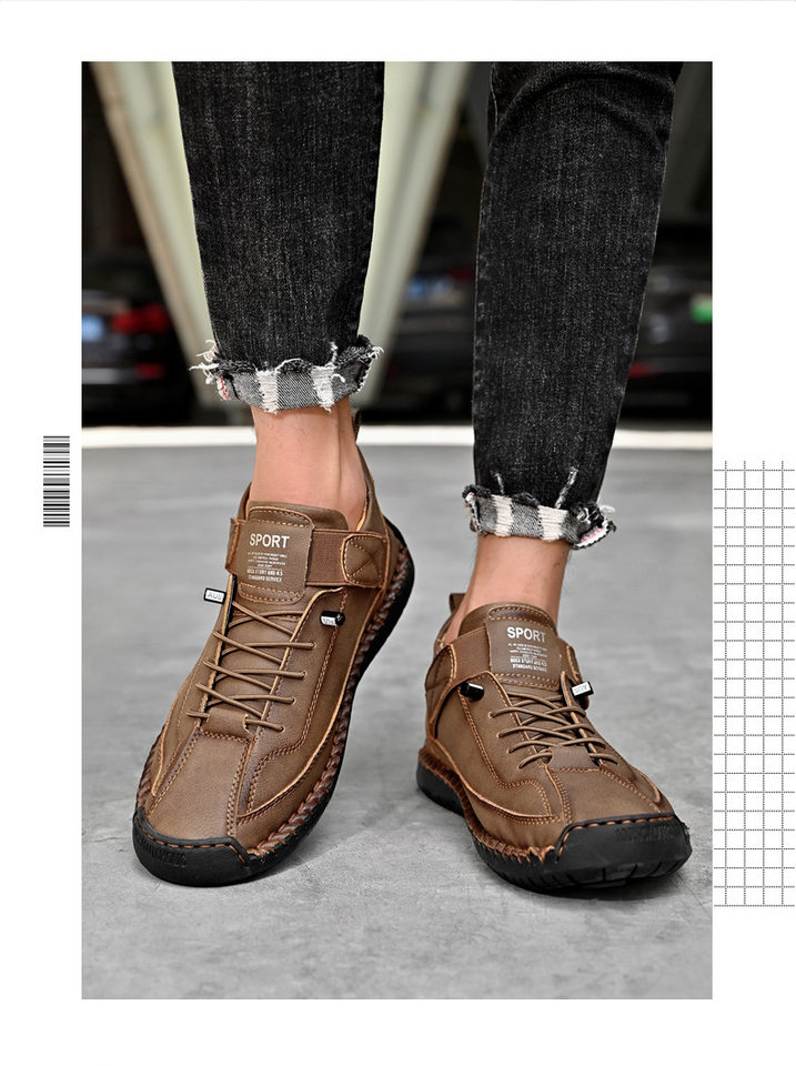 Bốt Martin cổ vừa unisex cỡ lớn, giày bốt da sợi nhỏ đế cao su, phong cách Hàn — 9888 Xanh quân đội, 9888 kaki, 9888 màu xanh lam, 9888 màu đen chi tiết 30