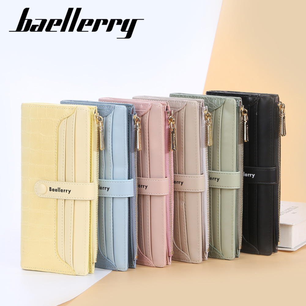 2024 New Wallet Women's Long European and American Crocodile Pattern Multi Card Women's Handheld Bag Fashion Casual Versatile Phone Bag_voghion.com