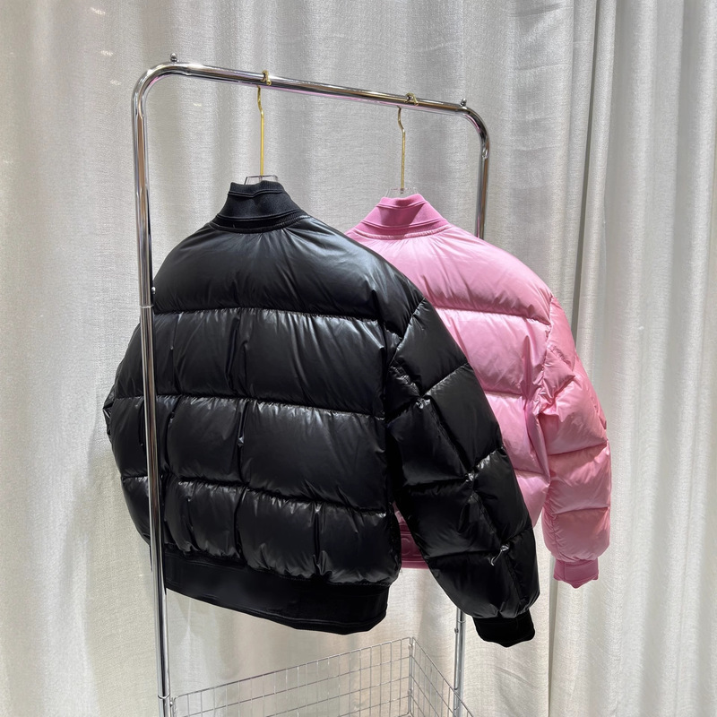M25秋冬新款百搭休闲立领拉链棒球羽绒服保暖外套|undefined