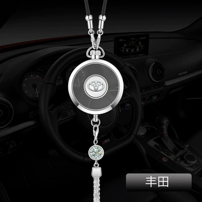 Ornament, Car hanging - toyota-silver-alloy-ornaments-comes-with-1-bottle-of-blue-ocean-perfume