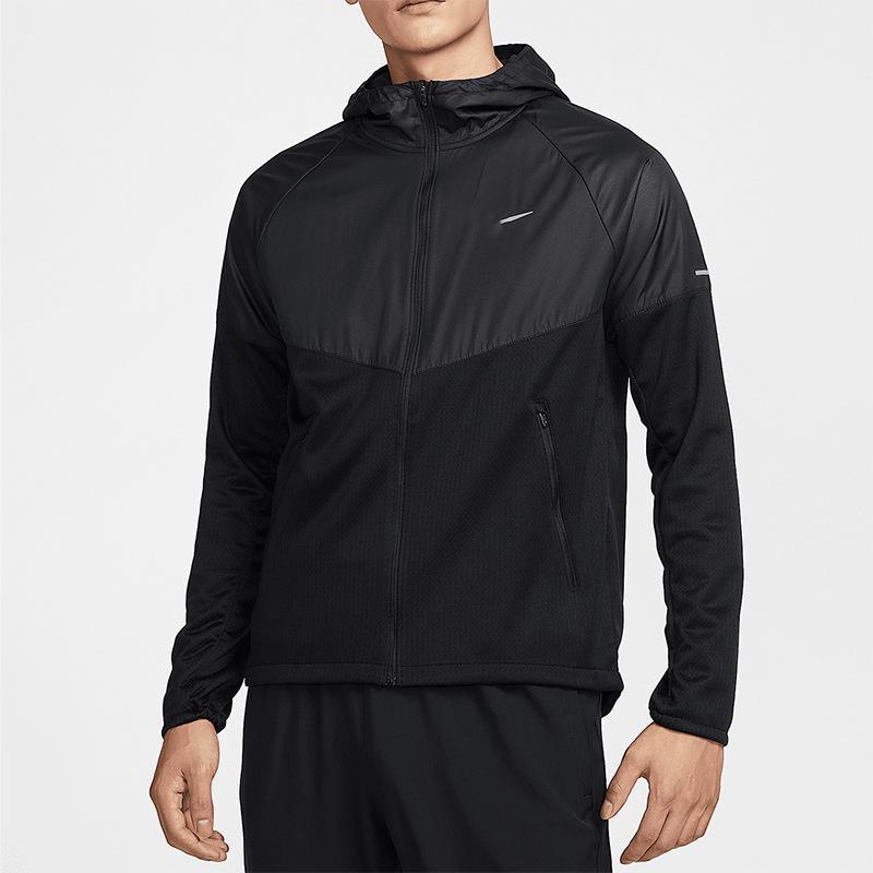 Men's Windbreaker Running Jacket for Spring and Autumn, Outdoor Sports, Windproof, Warm, Hooded, Comfortable FZ1112-010