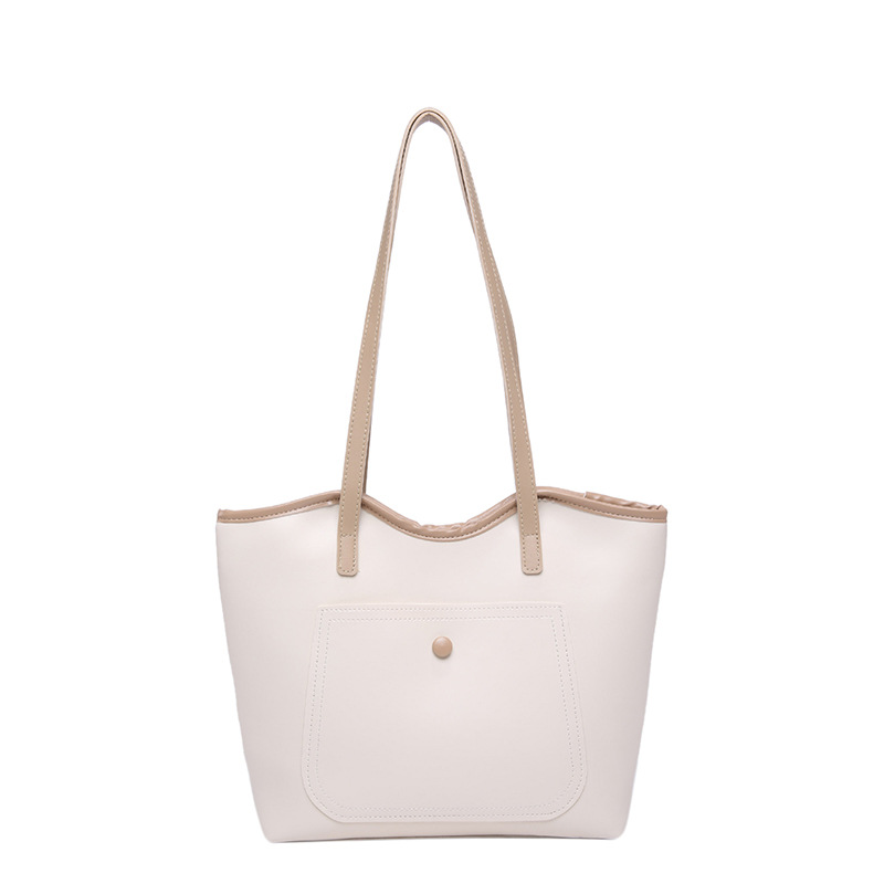 Bolsa de gran capacidad para mujeres 2025, nueva bolsa de hombro simple, sensación de relajación, bolsa de brazo, bolso de viaje, bolso de empalme de color