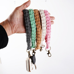 Hand-knitted simple wrist strap key chain pendant INS accessories Amazon bracelet key ring gift gift