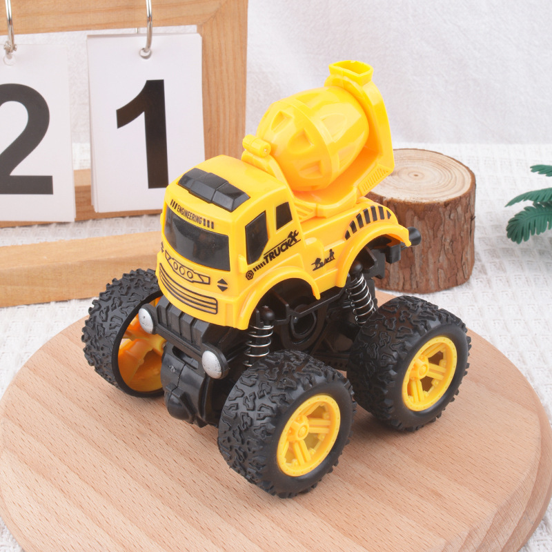 Juguetes para niños, acrobacias inerciales, coche de dinosaurio, niño, excavadora, volquete, camión mezclador, coche divertido al por mayor