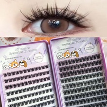 DIY自嫁接套装20排MJ99欧美浓密爆款新款亚马逊分段式跨境假睫毛