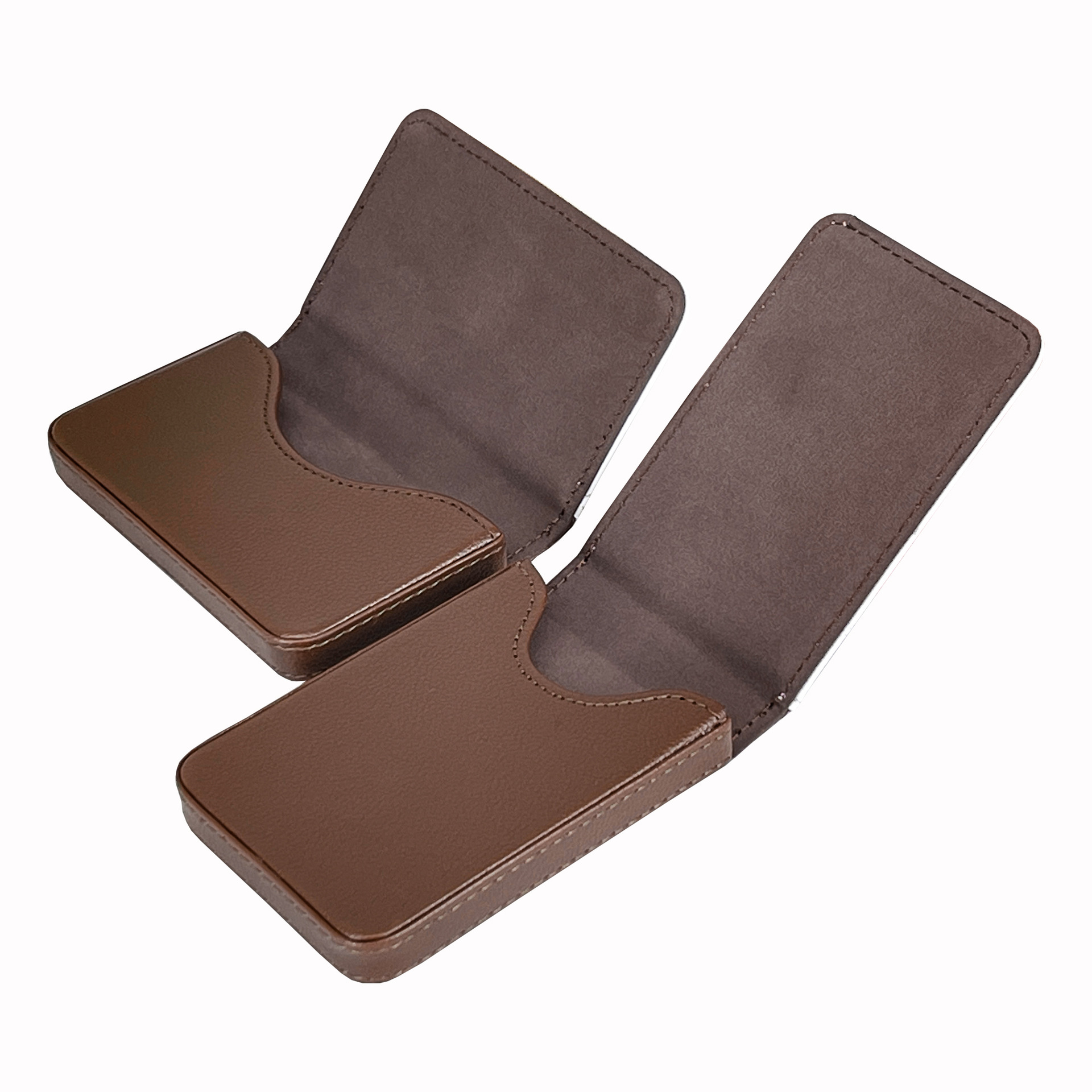 Suministro directo de fábrica, caja de tarjetas de visita en blanco con transferencia de calor, caja de tarjetas de sublimación con transferencia de calor DIY, tarjetero de cuero PU