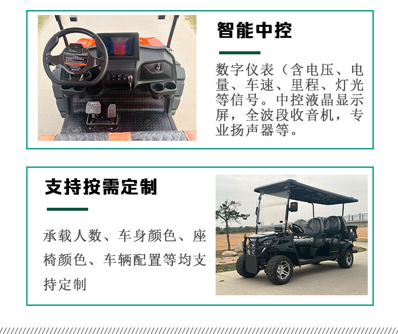 Electric fuel golf cart sightseeing bus 24/6/8 scenic park hotel sales office car ferry exit