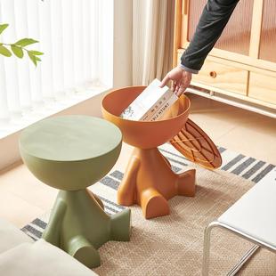 Small Apartment Sofa Side Table with Creative Bedside Table, Simple Modern Storage Rack, Bedroom Movable Mini Table