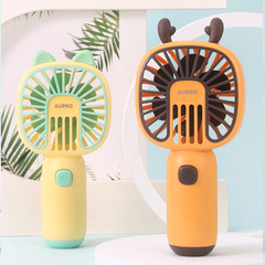 Summer student-friendly small fan: cute, rechargeable mini fan with powerful airflow—compact and portable for your desk.