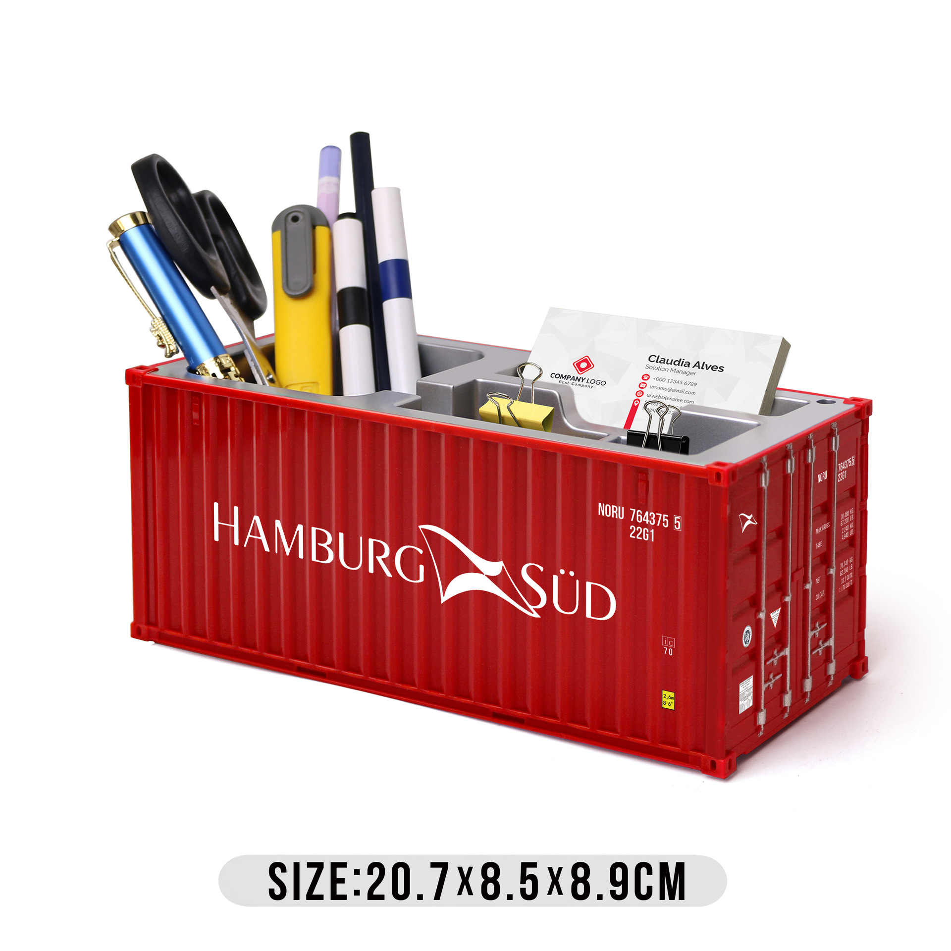 Hamburgo bolígrafo de América del Sur caja de tarjetas de visita