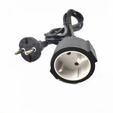 定制歐洲兩芯工具插頭插座公母延長線 TUV認證電源線  黑色AC電線
