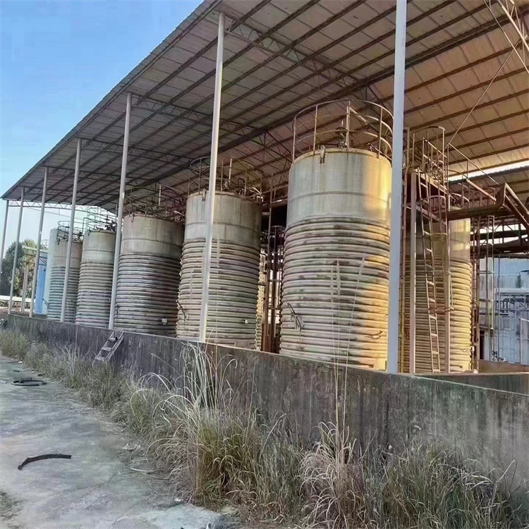 二手不锈钢保温罐 3吨5吨外盘管蒸汽加热储存搅拌罐 结构坚固盛源