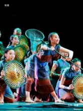 小荷风采我们的田野演出服农民舞蹈海女舞表演服田间斗笠民族舞蹈