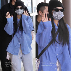 现 韩国设计师du*st肌理感条纹衬衫jennie同款慵懒感宽松衬衣女
