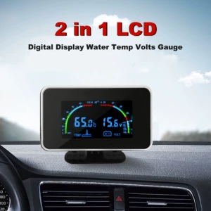 LCD Avtomobil Su Temperaturu Gərginlik İki-bir Metr 12V24V Universal Yük Maşını Rəqəmsal Ekran