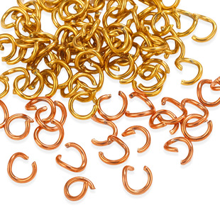 Stainless steel 18K real gold vacuum -plated color opening ring connecting circle small circle DIY jumping loop accessories accessories