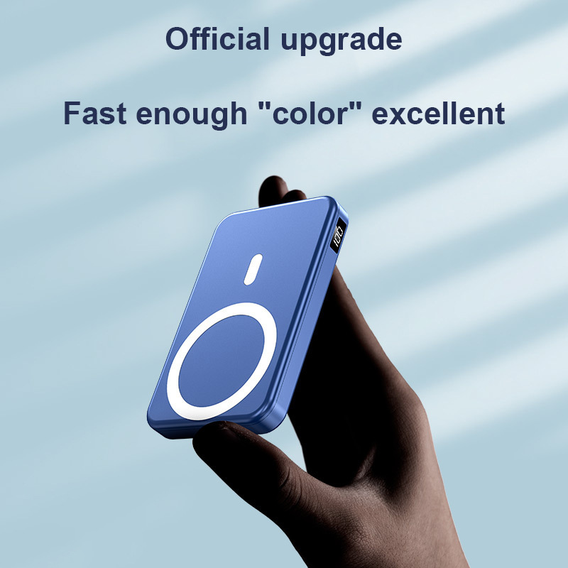 La nouvelle alimentation mobile ultra-mince à charge rapide magnétique sans fil PD 5000 mAh de Floweme est compacte et portable_voghion.com