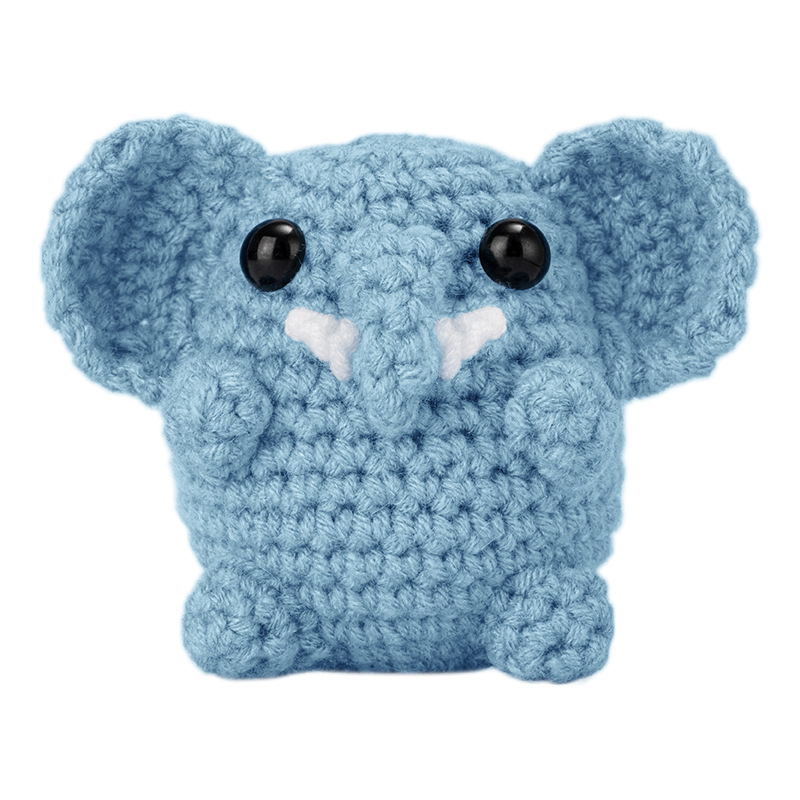 Amazon material de ganchillo paquete traje de bricolaje a mano de lana de ganchillo animal inglés instrucción enseñanza Video